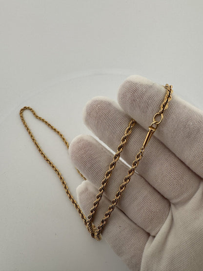 22” 14k Yellow Gold Rope 3mm 18.05g