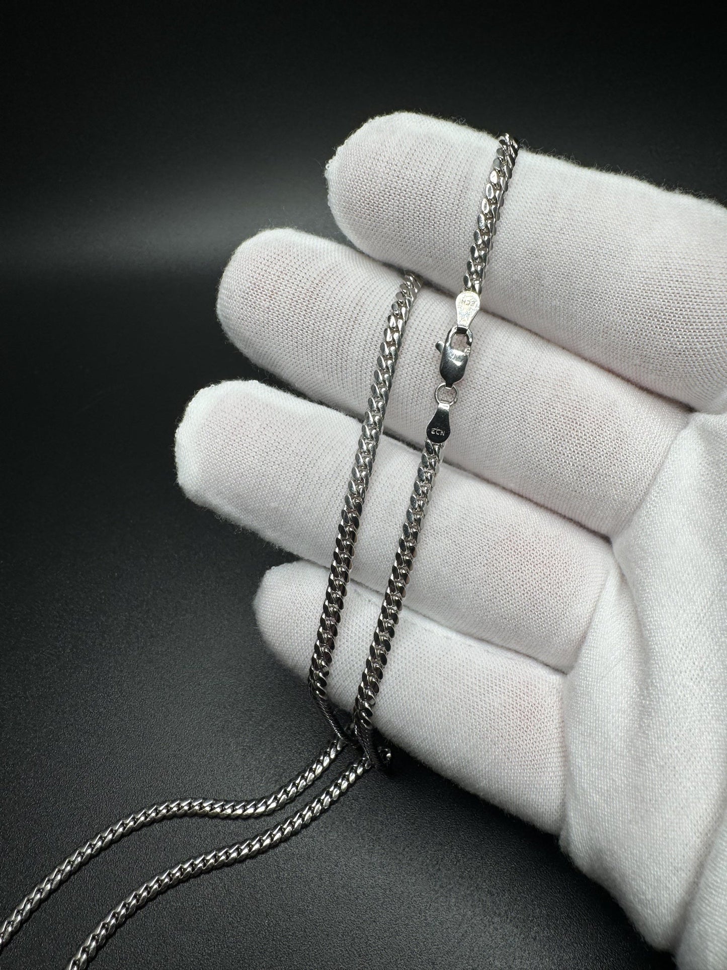 20” 14k White Gold Cuban 3mm 17.5g