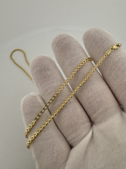 22” 14k Yellow Gold Franco 2mm 3.91g