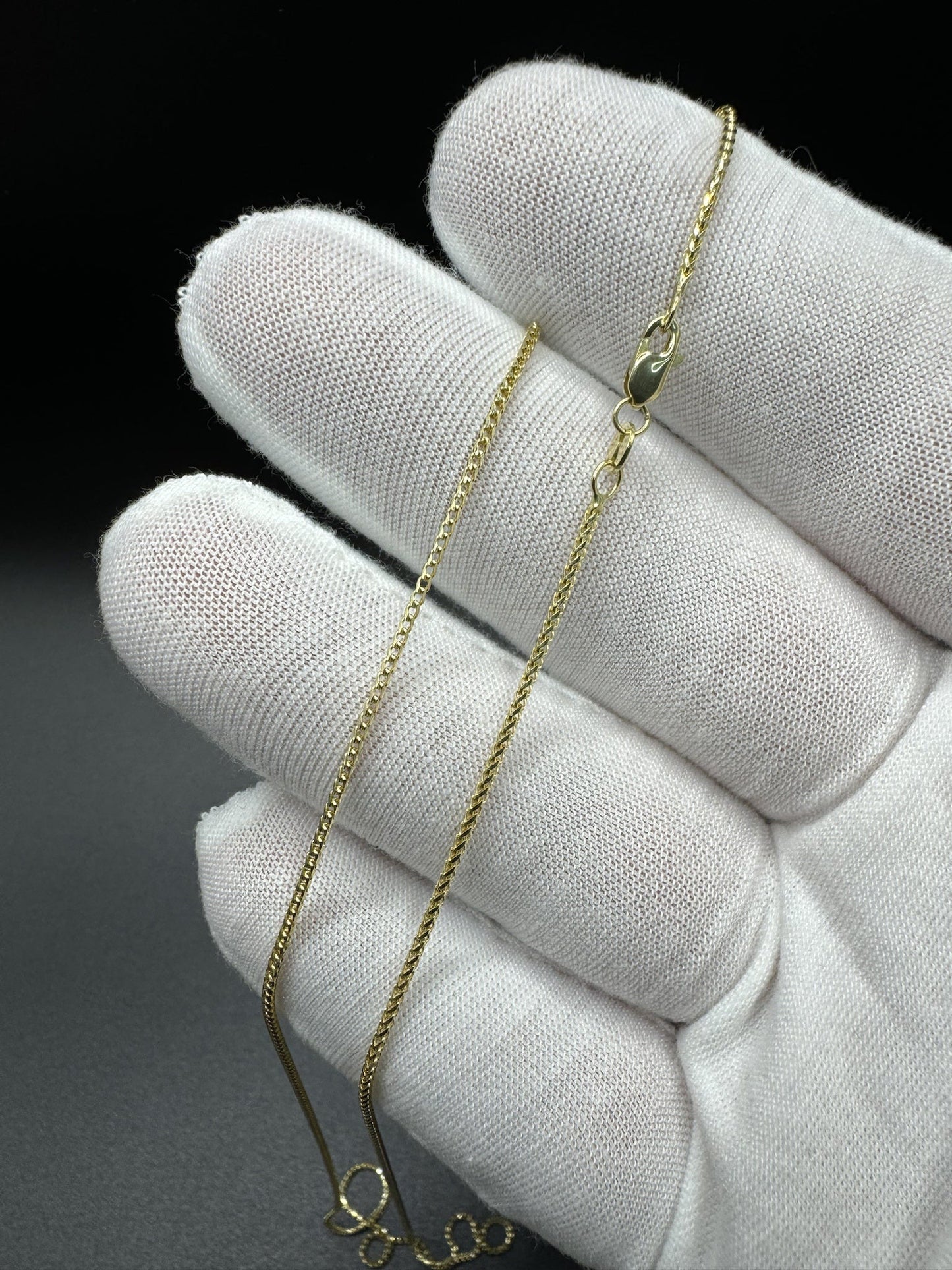 22” 14k Yellow Gold Franco 1.3mm 3.93g