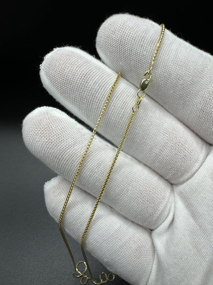 22” 14k Yellow Gold Franco 1.3mm 3.93g