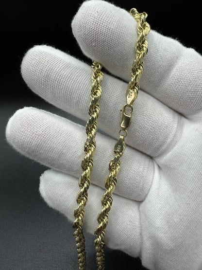20” 10k Yellow Gold Rope 5mm 8.05g