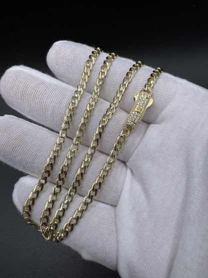 18” 14k Yellow Gold Monaco Cuban 4mm 10.9g