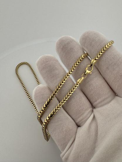20” 10k Yellow Gold Franco 3mm 24.43g