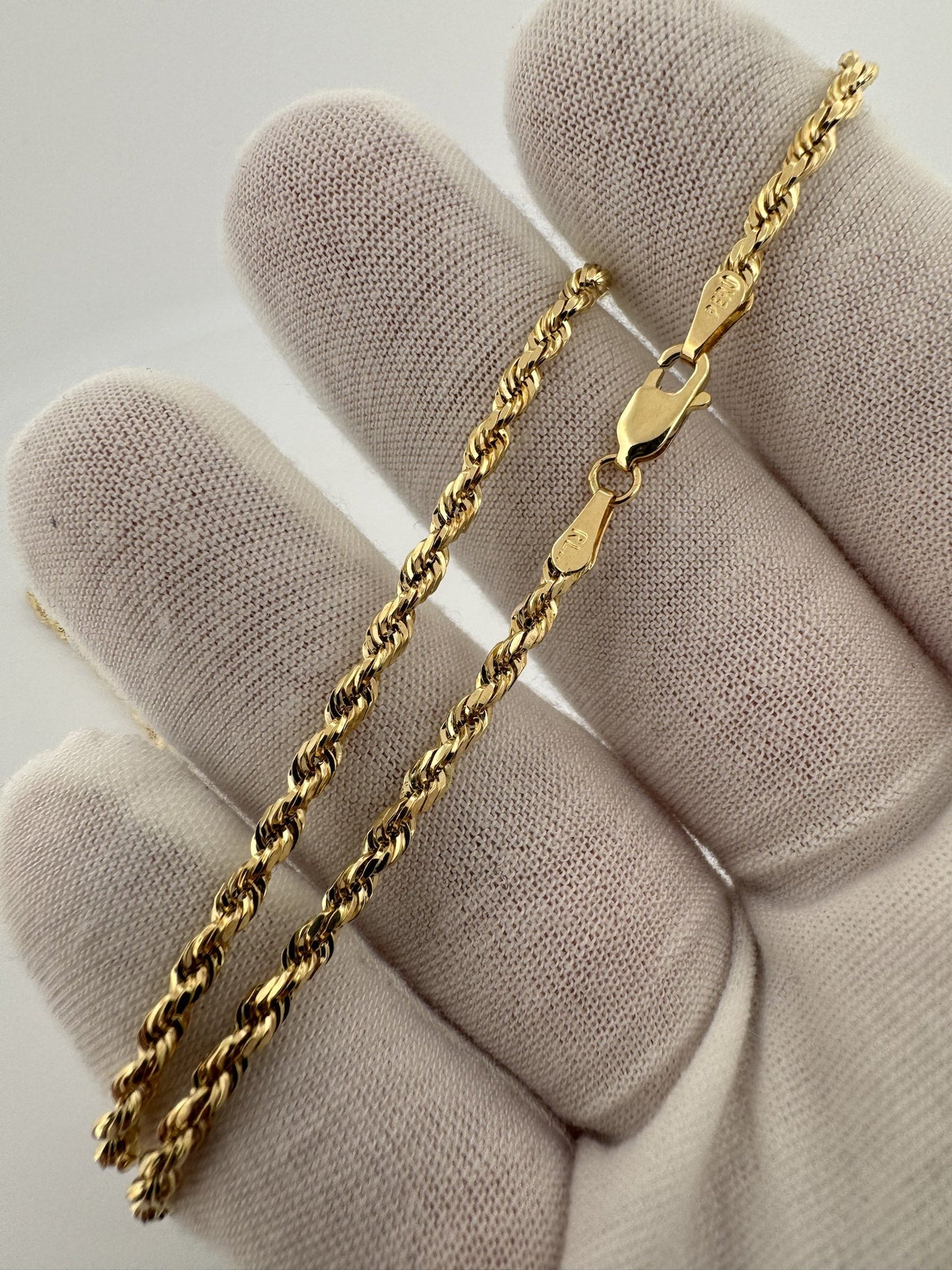 20” 14k Yellow Gold Rope 2.7mm 3.76g