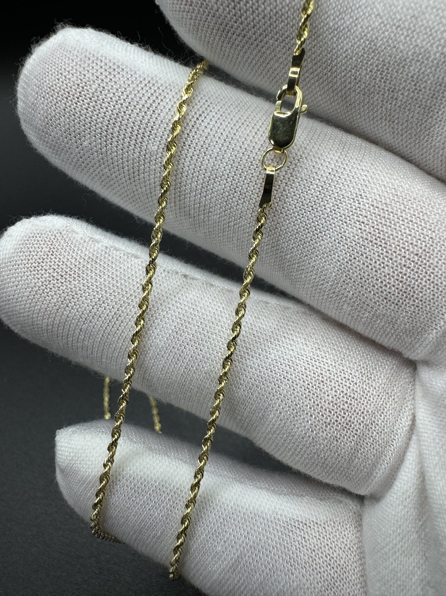 18” 14k Yellow Gold Rope 1.5mm 3.5g