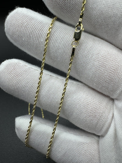18” 14k Yellow Gold Rope 1.5mm 3.5g