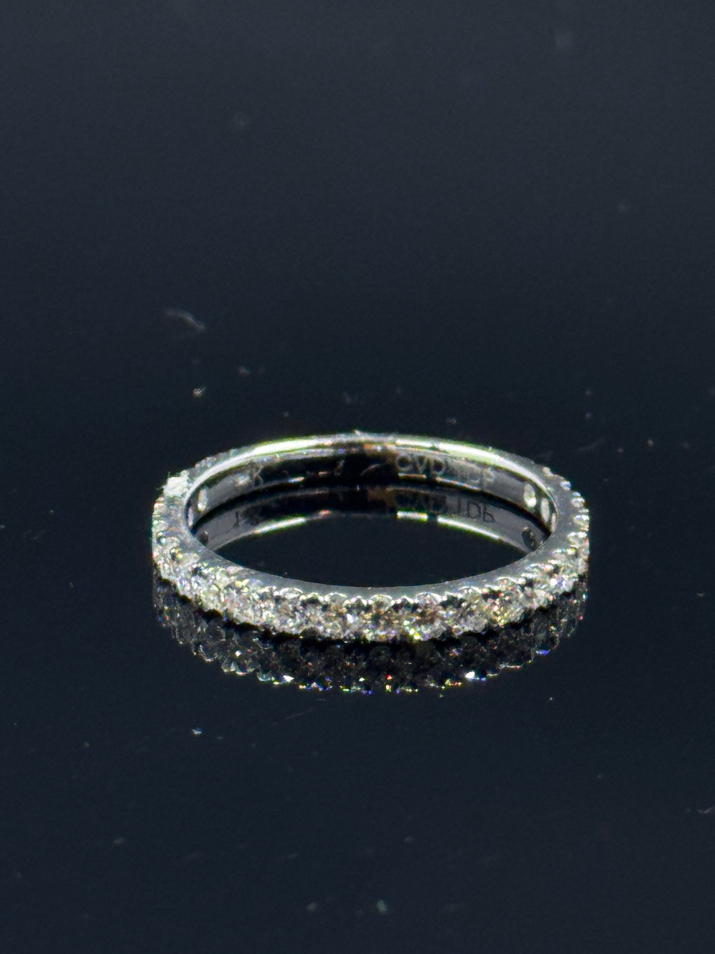 14k White Gold Oval Diamond Bridal Set – 6.19ctw, Size 7