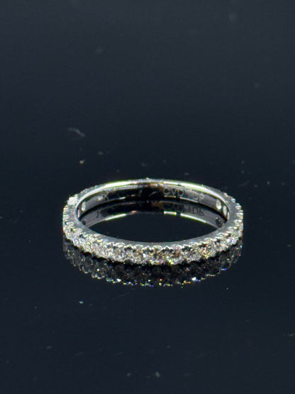 14k White Gold Oval Diamond Bridal Set – 6.19ctw, Size 7