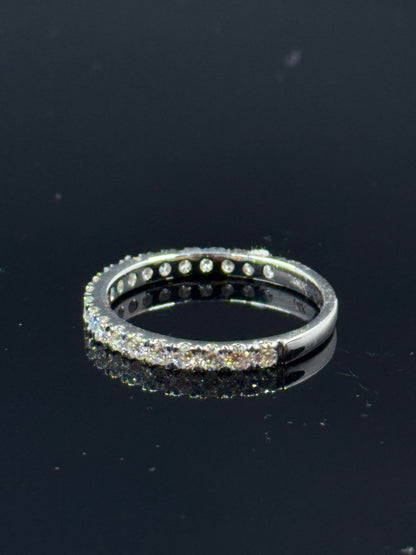 14k White Gold Oval Diamond Bridal Set – 6.19ctw, Size 7